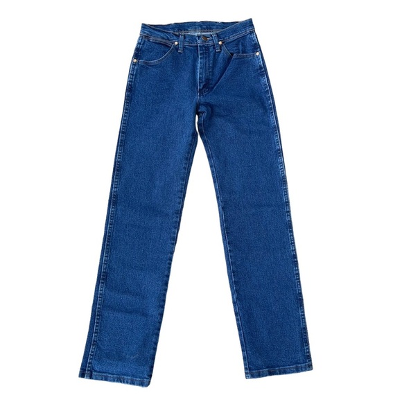 Wrangler Men’s Dark Wash Active Stretch Straight Leg Cowboy Cut Jeans - Picture 1 of 7